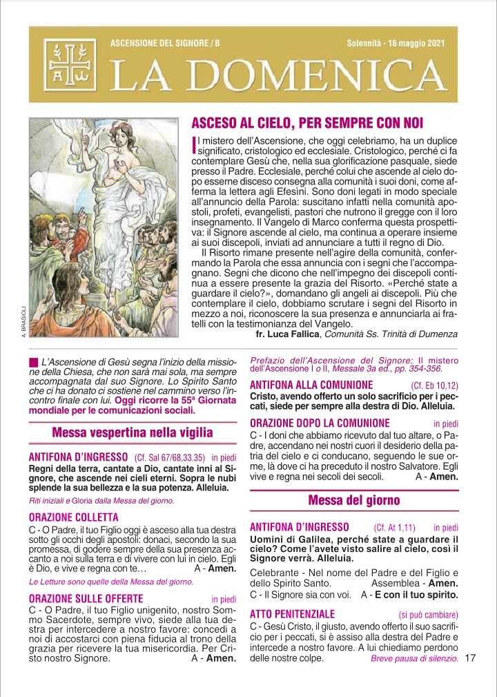 Foglietto Della Messa Della Domenica Regina Pacis Anguillara » Blog Archive » Foglietto della Domenica