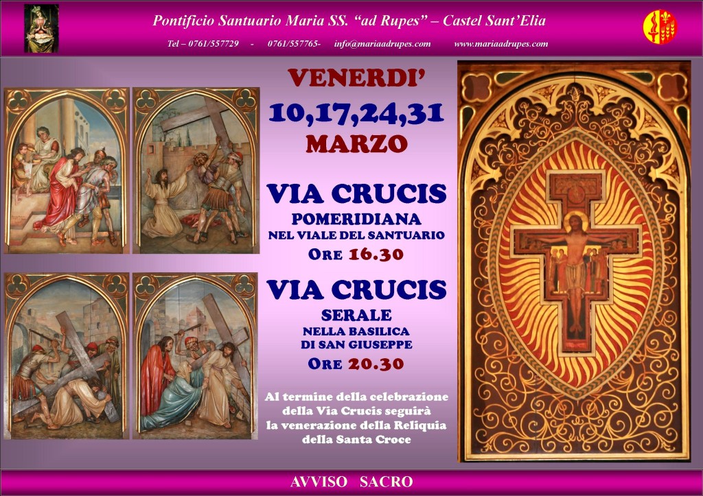 Manifesto - Via Crucis - Quaresima 2017 - Marzo